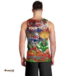Personalised Australia Rugby Raiders ANZAC Men Tank Top Canberra Scratch Style