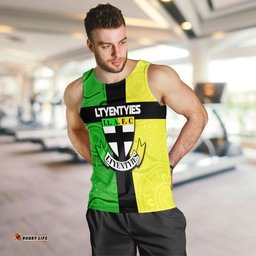 Ltyentyies Lt. A. F. C Men Tank Top Australian Football Aboriginal