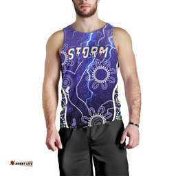 Melbourne Storm Men Tank Top Unique Indigenous