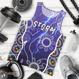 Melbourne Storm Men Tank Top Unique Indigenous
