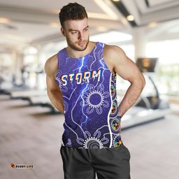 Melbourne Storm Men Tank Top Unique Indigenous