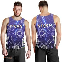 Melbourne Storm Men Tank Top Unique Indigenous