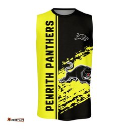 Penrith Panthers O-neck Tank Top Quarter Style - NRL