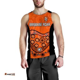 (Custom Personalised) Brisbane Roar Soccer Men Tank Top Aboriginal
