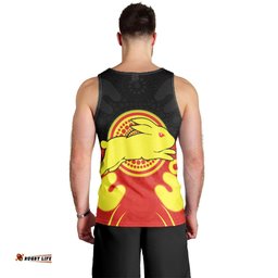 (Custom Personalised) Rabbitohs Indigenous Men Tank Top Style Aboriginal Flag
