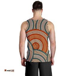 Men Tank Top - Aboriginal Dot Painting Mens Tank Ver07