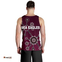 Warringah Men's Tank Top Sea Eagles Simple Indigenous