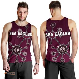 Warringah Men's Tank Top Sea Eagles Simple Indigenous