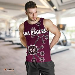 Warringah Men's Tank Top Sea Eagles Simple Indigenous