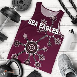 Warringah Men's Tank Top Sea Eagles Simple Indigenous