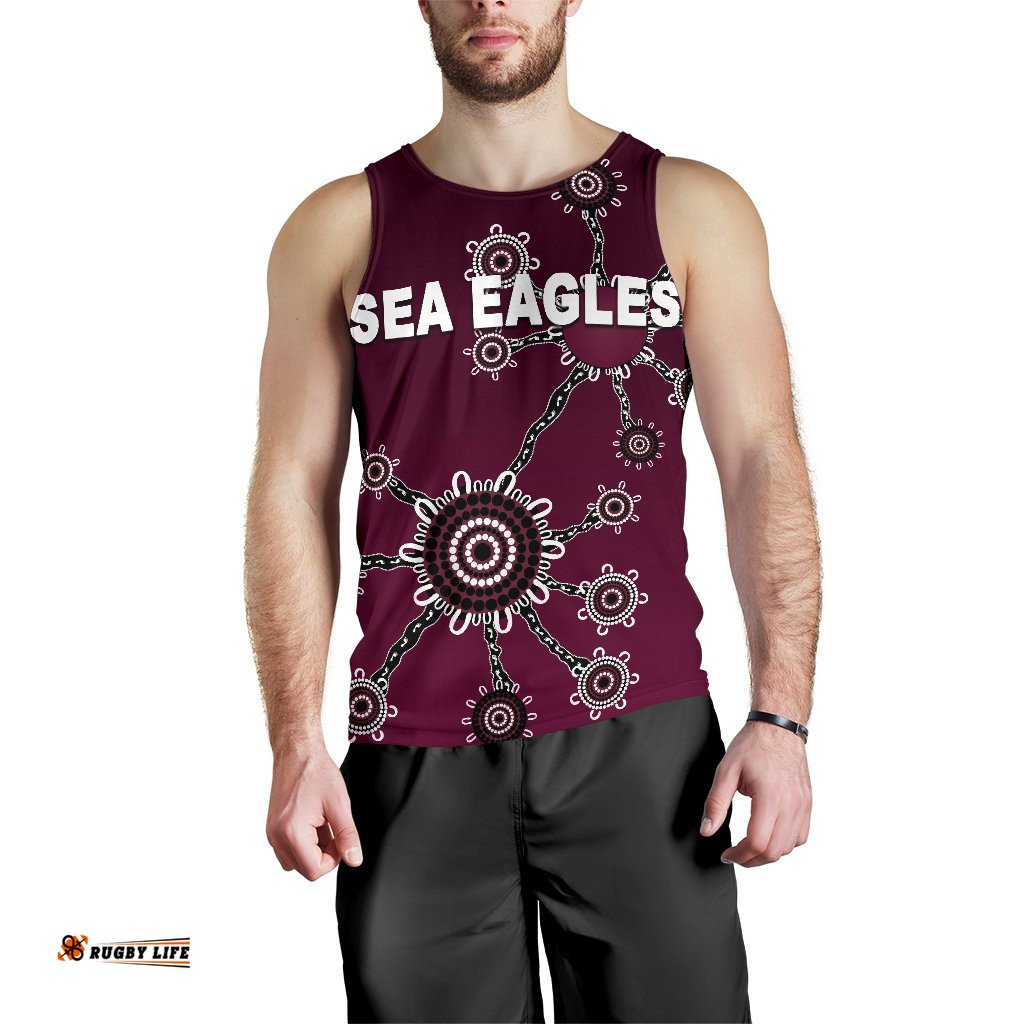 Warringah Men's Tank Top Sea Eagles Simple Indigenous