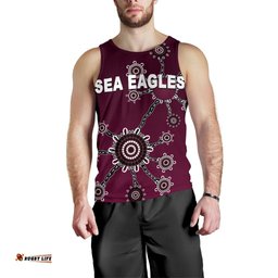 Warringah Men's Tank Top Sea Eagles Simple Indigenous