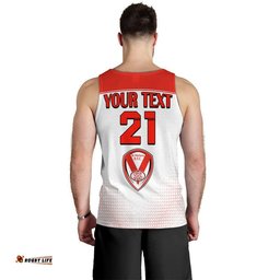 (Custom Personalised) Saints Rugby Champions Men Tank Top St Helens World Club Challenge