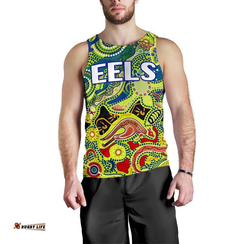 Parramatta Men's Tank Top Eels Unique Indigenous