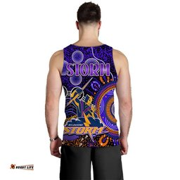 Storm Rugby Men Tank Top Aboriginal Dots Verion