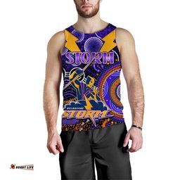 Storm Rugby Men Tank Top Aboriginal Dots Verion