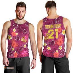 Custom Broncos Rugby Men Tank Top Beautiful Floral Pattern Spring Summer Vibe