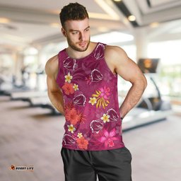 Custom Broncos Rugby Men Tank Top Beautiful Floral Pattern Spring Summer Vibe