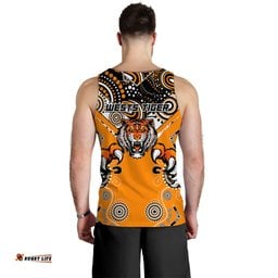 Wests Tiger Rugby Aboriginal Pattern Men Tank Top -