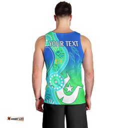 Personalised Australia NAIDOC Men Tank Top Aboriginal Tribal Art Stylization