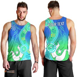 Personalised Australia NAIDOC Men Tank Top Aboriginal Tribal Art Stylization