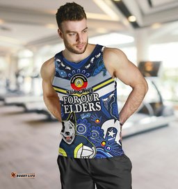 Australia North Queensland Naidoc Week Custom Men Tank Top - For Our Elders Home Jersey Tank Top
