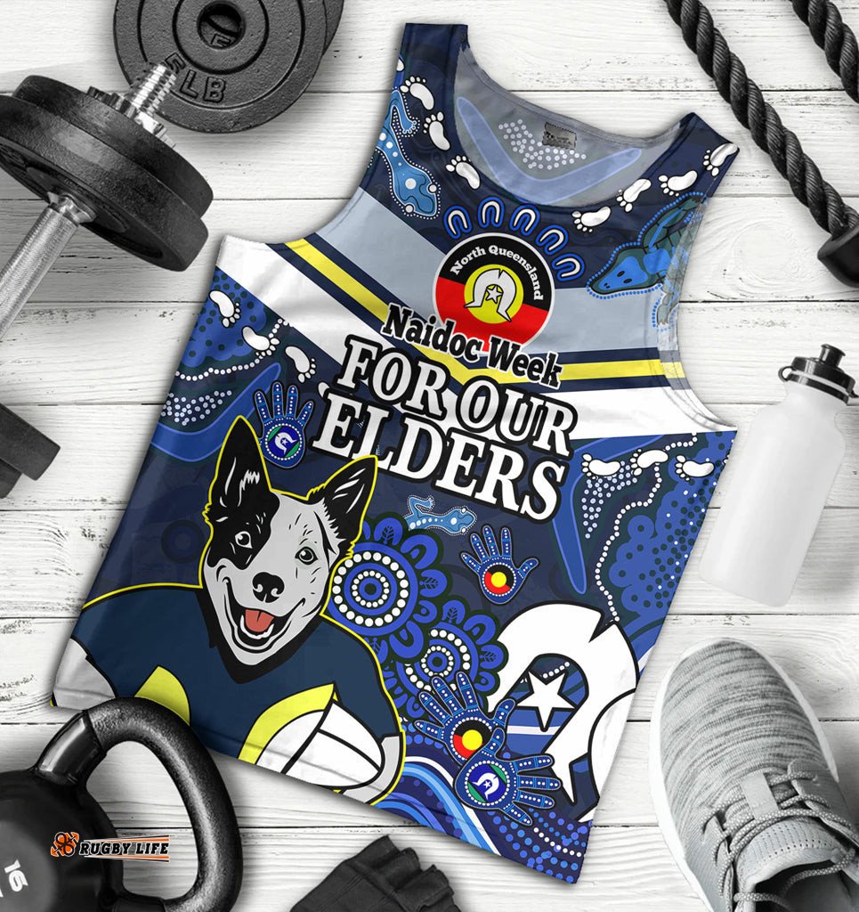 Australia North Queensland Naidoc Week Custom Men Tank Top - For Our Elders Home Jersey Tank Top