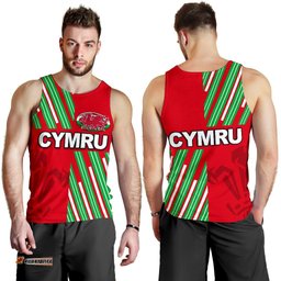 Cymru Men's Tank Top Rugby Style