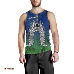(Custom Text) Torres Strait Islander Men's Tank Top - Dhari Mask