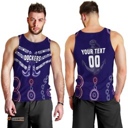 (Custom Personalised) Freo Men's Tank Top Aboriginal Simple Style