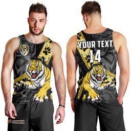 (Custom Text And Number) Richmond Football Men Tank Top Tigers 1885 Indigenous Basic Style