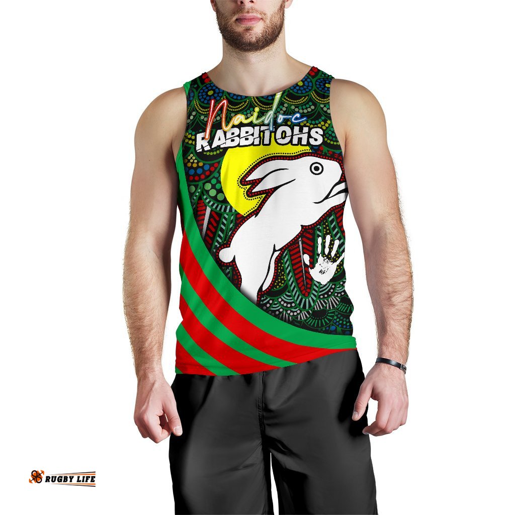 (Custom Personalised) Rabbitohs Naidoc Week Men's Tank Top Indigenous Version Special