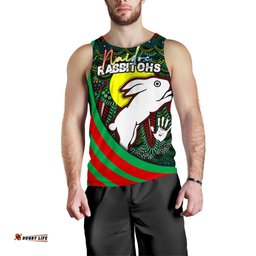 (Custom Personalised) Rabbitohs Naidoc Week Men's Tank Top Indigenous Version Special