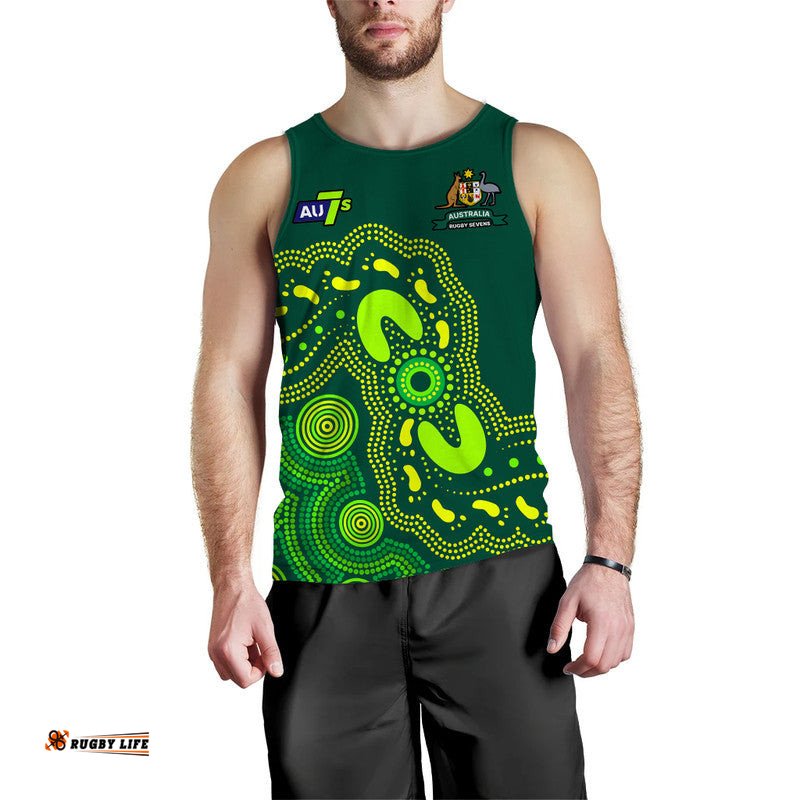 Australia Rugby Sevens Men Tank Top Aboriginal