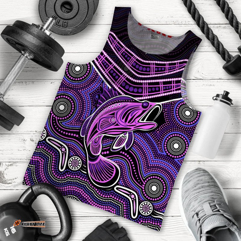 (Custom Personalised) Fishing Aboriginal Men Tank Top No.5