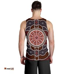 Men Tank Top - Aboriginal Dot Painting Mens Tank Ver03