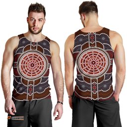 Men Tank Top - Aboriginal Dot Painting Mens Tank Ver03