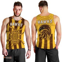 Hawks Indigenous Men Tank Top Hawthorn Football