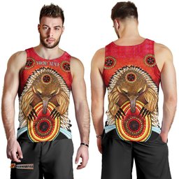 Custom Aboriginal Men's Tank Top - Australian Echidna