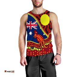 Australia Day Indigenous Art Men Tank Top -