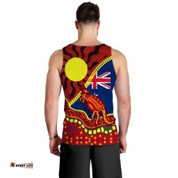 Australia Day Indigenous Art Men Tank Top -