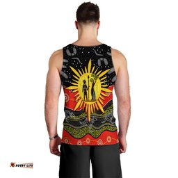 Aboriginal Flag Men Tank Top Energetic Aussie