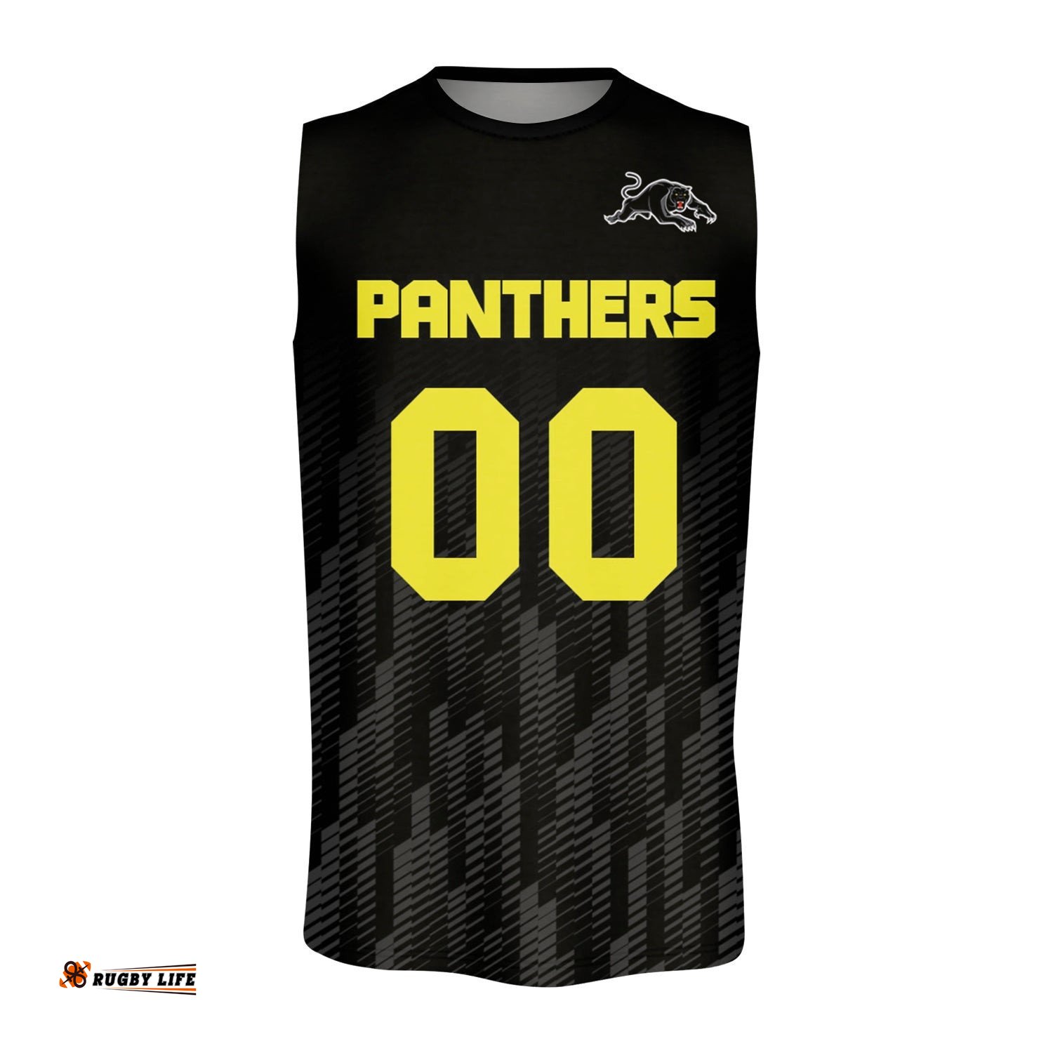 Penrith Panthers Men's Oneck Tank Top Logo Sport Ombre - NRL
