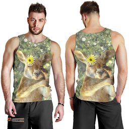 Men Tank Top - Kangaroo Mens Tank Sleeping