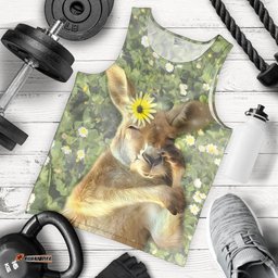 Men Tank Top - Kangaroo Mens Tank Sleeping
