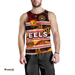 Parramatta Eels Men's Tank Top Tribal Style Black
