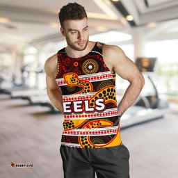 Parramatta Eels Men's Tank Top Tribal Style Black