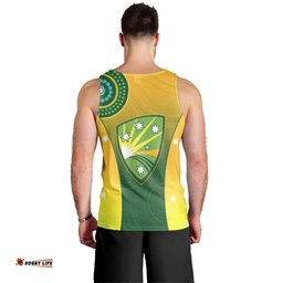 (Custom Personalised) Cricket Australia Men Tank Top Unique Aboriginal