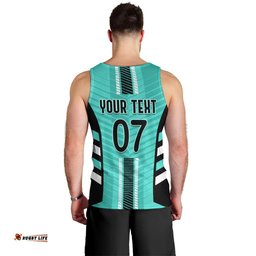 Custom Australia Soccer Men Tank Top Go Matildas Dynamic - Turquoise