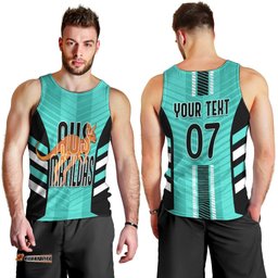 Custom Australia Soccer Men Tank Top Go Matildas Dynamic - Turquoise